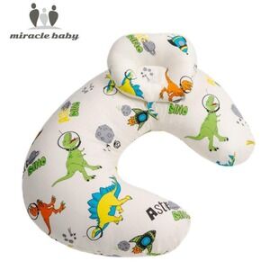 Miracle Baby Nursing Pillow Dinosaur Astronaut Space Print Newborn Feeding Gift